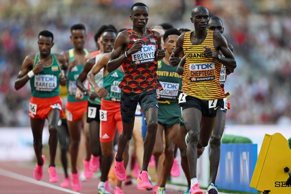 Cheptegei joins all-time greats after winning third world 10,000m title in Budapest