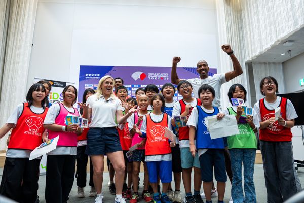 From kangaroos to gold medals: athletes inspire young fans at kids' press conference
