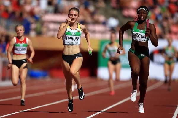 Report women's 4x100m IAAF World U20 Championships Tampere 2018