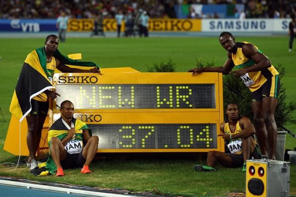 Men's 4x100m Relay - 37.04 World record for Jamaica