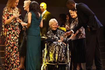 Inaugural IAAF Hall of Fame members and 2012 IAAF award winners at the IAAF Centenary Gala in Barcelona