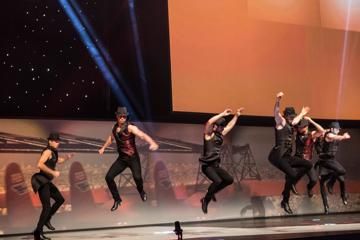 Dance group Buleria on stage at the IAAF Centenary Gala in Barcelona