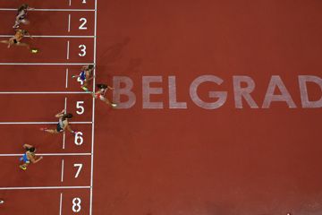 Athletes in action in Belgrade