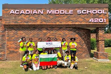 Acadian Middle School Track & Field (Lafayette, LA) Welcomes Bulgaria, North Macedonia, and Albania!