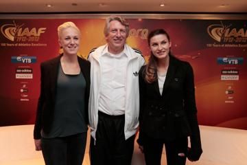 Kajsa Bergqvist, Dick Fosbury and Anna Chicherova in Barcelona