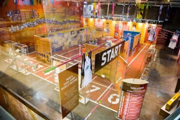 A general view of the IAAF Centenary Exhibition at the Joan Antoni Samaranch Olympic and Sport Museum in Barcelona